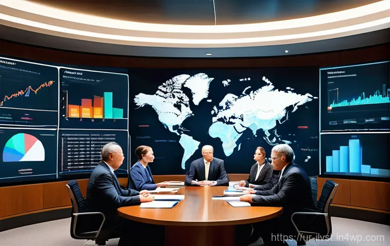 사모펀드 투자에 대한 전문가 인터뷰 - "A visually compelling, high-resolution image depicting a diverse group of business professionals in...