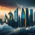 사모펀드 투자 리포트 작성법 - **Global Economic Volatility and Private Equity as a Beacon**
    "A visually striking depiction of ...