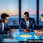 사모펀드의 성공적인 투자 전략 - **Image Prompt 1: The Spark of Innovation in Emerging Markets**
    "A vibrant, eye-level wide shot ...