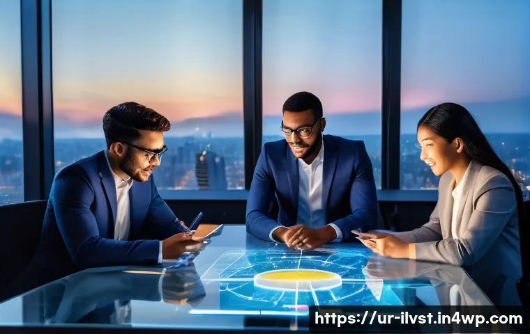 사모펀드의 성공적인 투자 전략 - **Image Prompt 1: The Spark of Innovation in Emerging Markets**
"A vibrant, eye-level wide shot ...