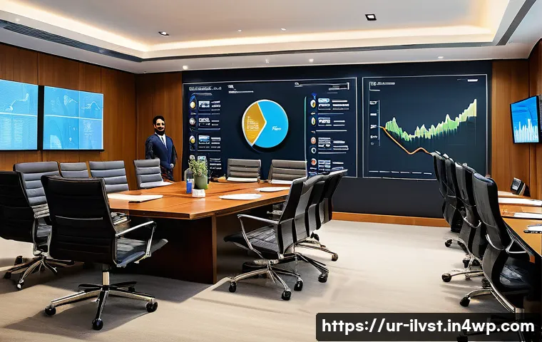 사모펀드가 제시하는 새로운 투자 기회 - A sophisticated business setting featuring a diverse group of Pakistani investors in traditional and...
